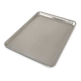 Nordic Ware Naturals quarter-sheet pan top view ideal for small batches and cookies.