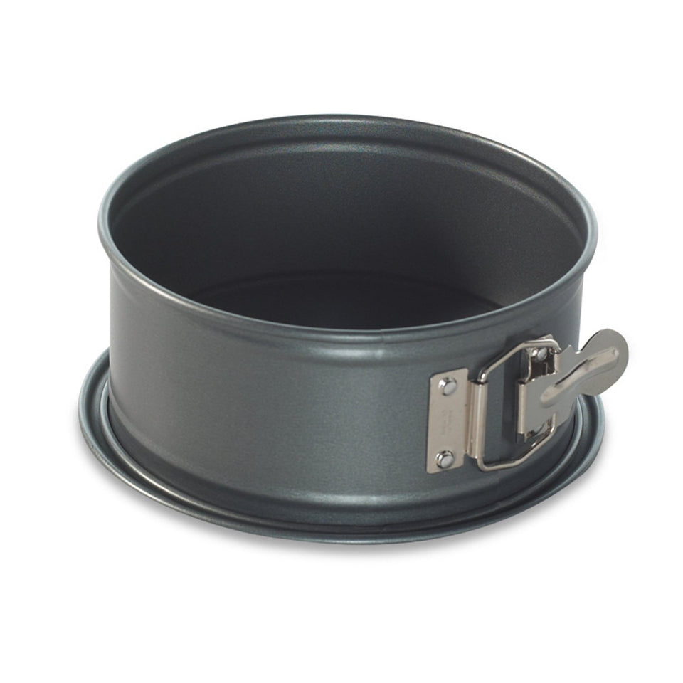 Nordic Ware springform pan 7-inch diameter with easy release for cheesecakes.