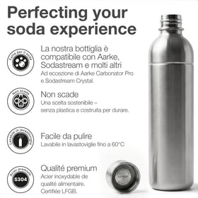 Nordiqo Premium 33oz bottle in a dishwasher-safe setting for easy cleaning after use.