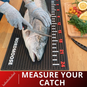 Nordmoose dishwasher-safe fish fillet mat that cleans easily and resists odors.