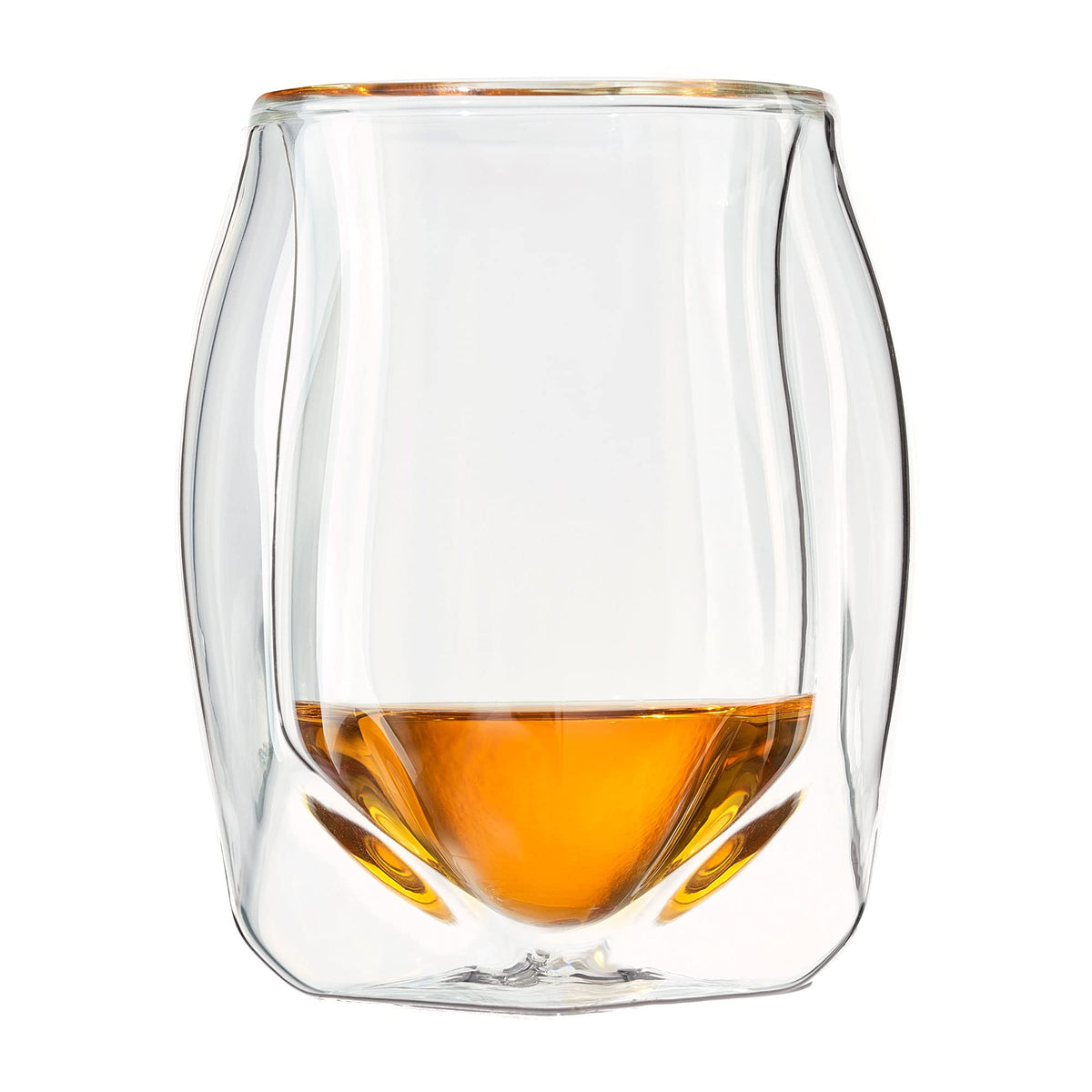 NORLAN Whisky Glass inner protrusions soften the first aroma and sip.