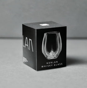 NORLAN Whisky Glass polishes clean with included polishing cloth for shine.