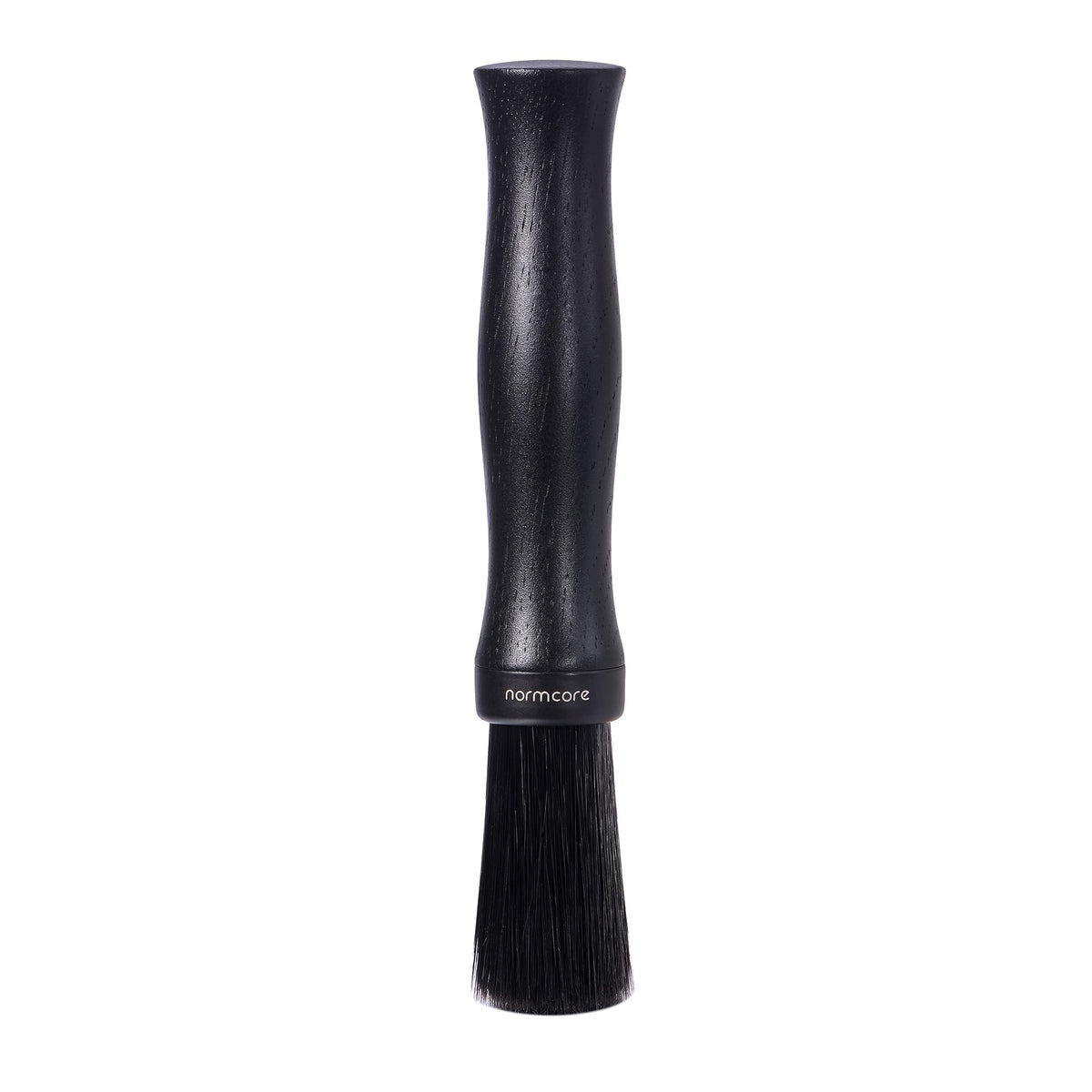 Normcore Barista Brush with PET bristles for gentle grounds removal.