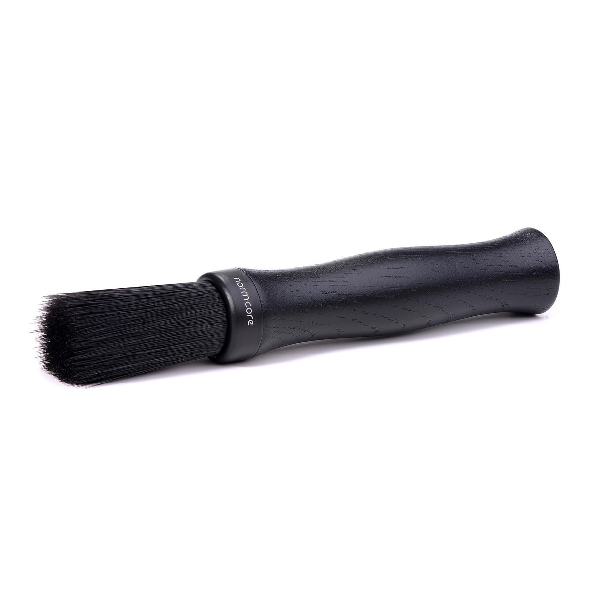 Normcore Barista Brush with black oak handle for durable cleaning.
