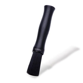 Normcore Barista Brush with oak wood handle for precise coffee grounds cleaning.