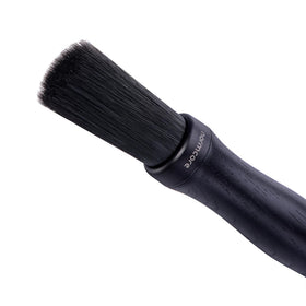 Normcore Barista Brush with walnut wood handle for comfortable cleaning.