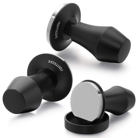 Normcore V4 flat base provides stable contact with the coffee puck
