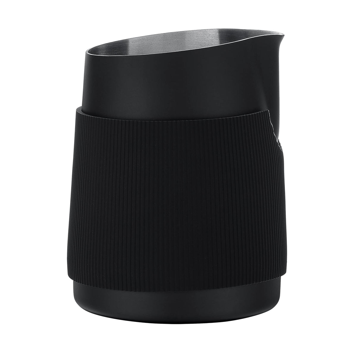 Stainless steel body with exposed base for quick milk temperature checks.