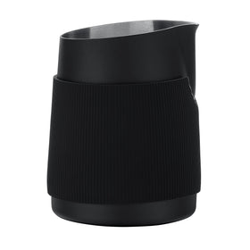 Stainless steel body with exposed base for quick milk temperature checks.