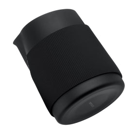Normcore pitcher shows silicone grip for comfortable, controlled pouring during frothing.