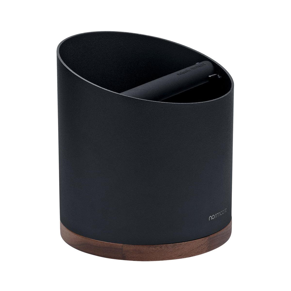 Normcore knock box stainless steel barrel for durable home use.