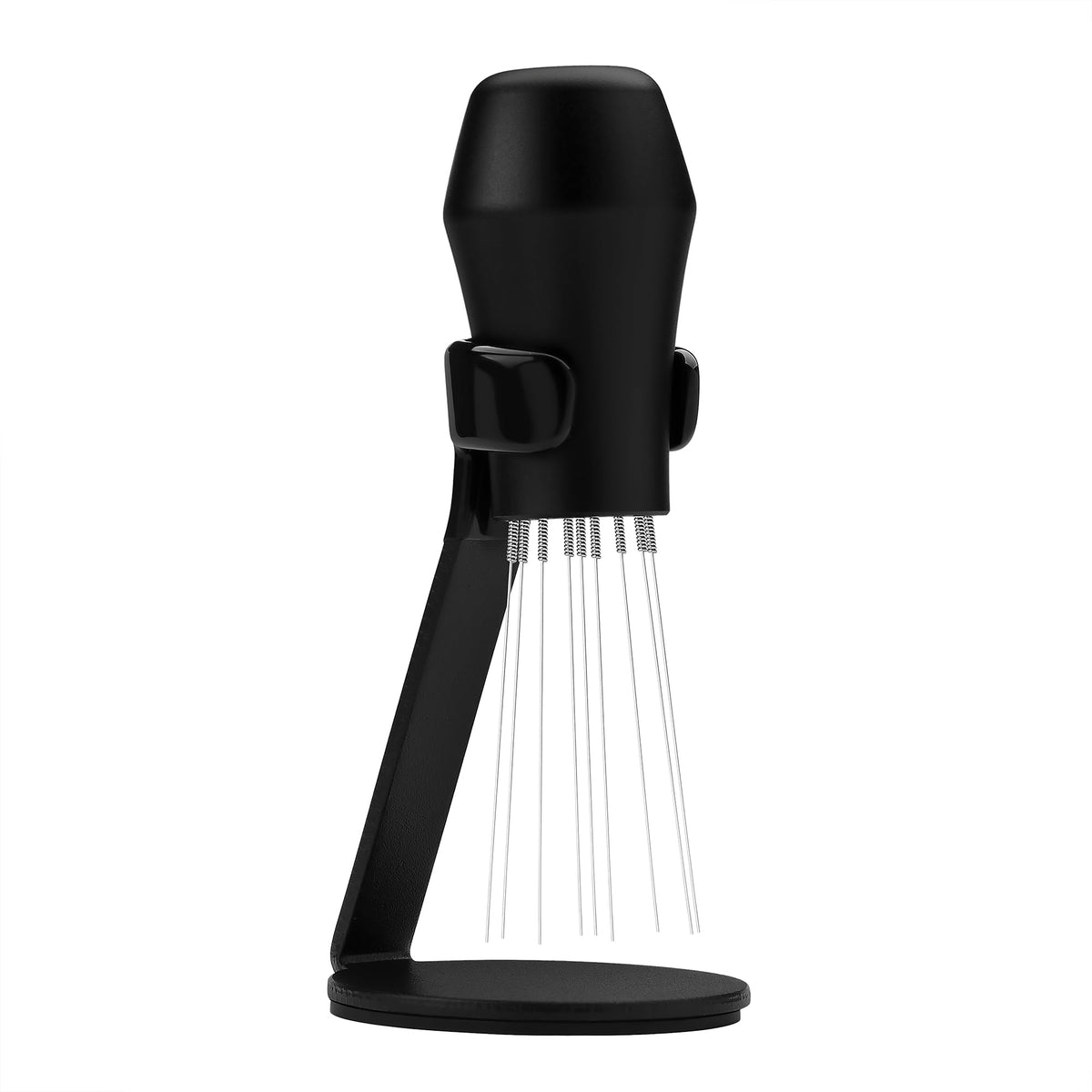 Anodized aluminum handle offers durable, ergonomic grip