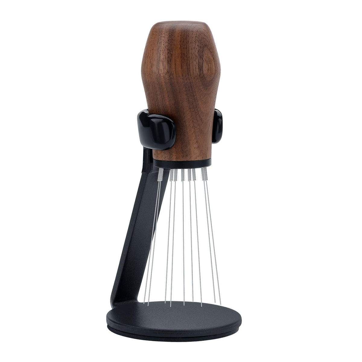 Normcore WDT V3 with walnut handle offers ergonomic design for precise stirring.