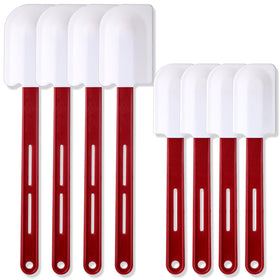 Norme 8-piece silicone spatula set with dual sizes for baking and mixing.