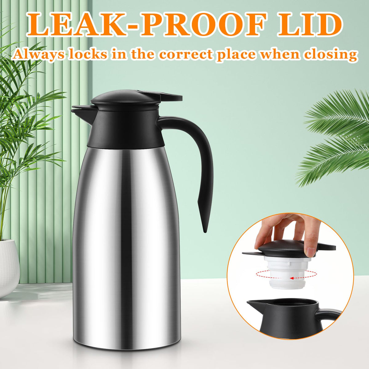 Norme ergonomic bent-handle pour-spout enables single-handed pouring.
