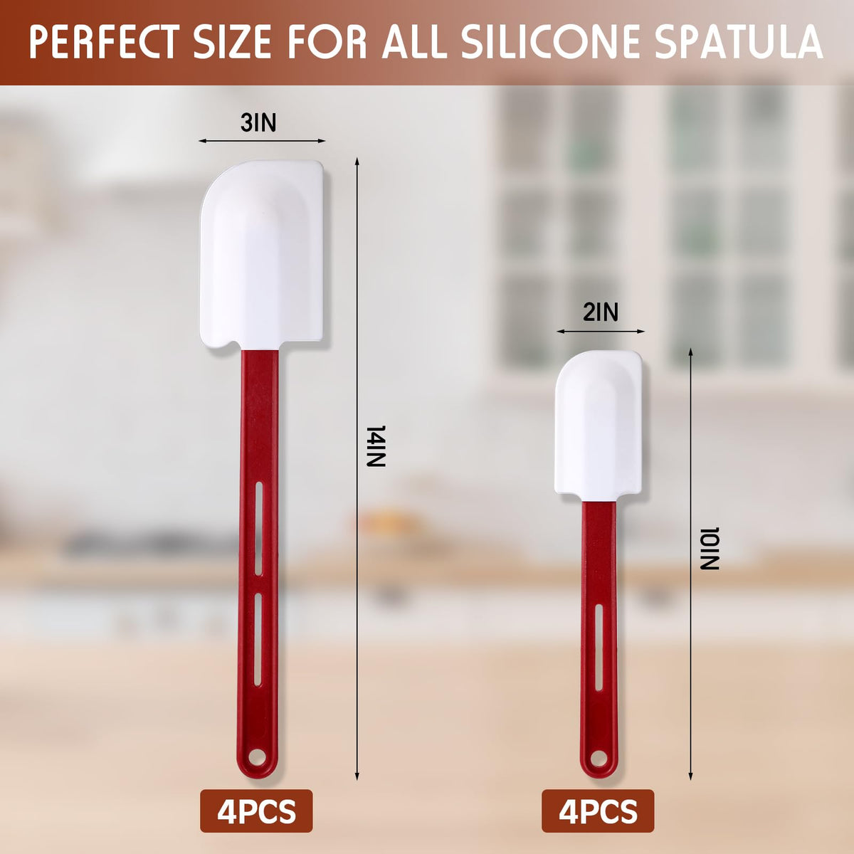 Norme silicone spatula head design hugs bowls to reach every corner.