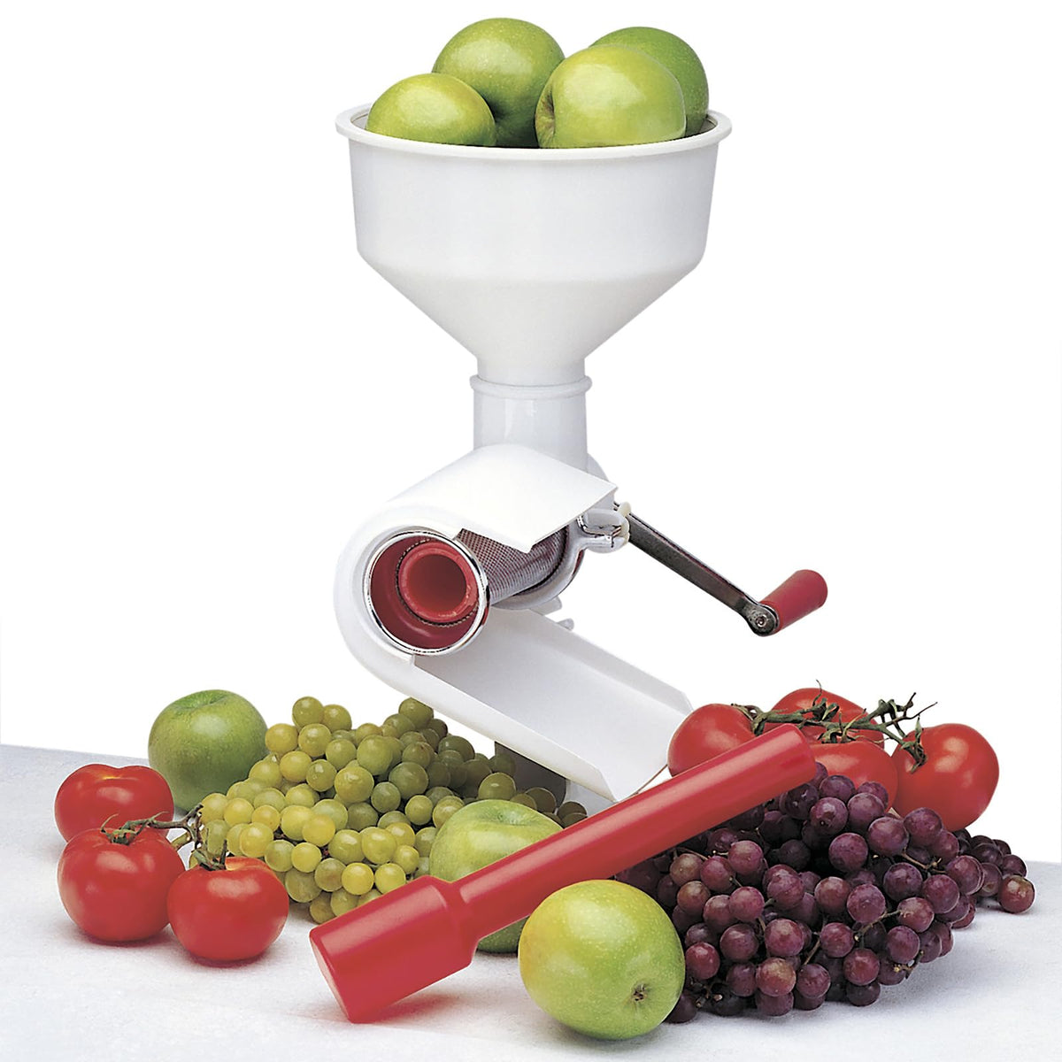 Norpro 1951 Sauce Master optional screens showcase versatility for berries and salsa