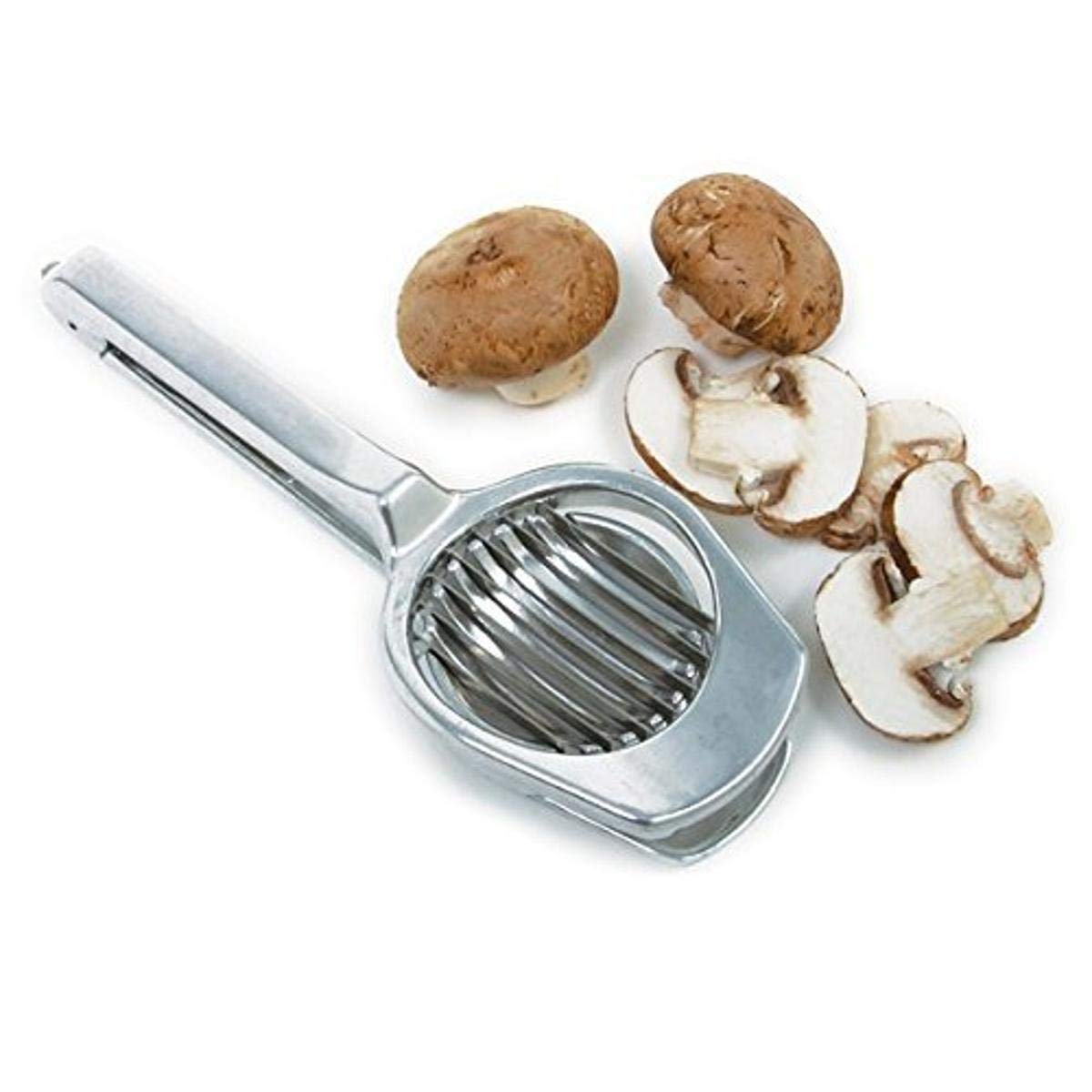 Norpro 5170 mushroom-egg-slicer top view for quick, uniform slices.