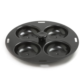 Norpro 992 four-egg poacher in pan for quick, easy, mess-free poaching.