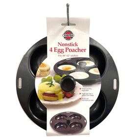 Norpro 992 poacher with stay-cool knob for safe removal after poaching.