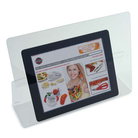 Norpro acrylic holder protects pages and devices from spills and splatters