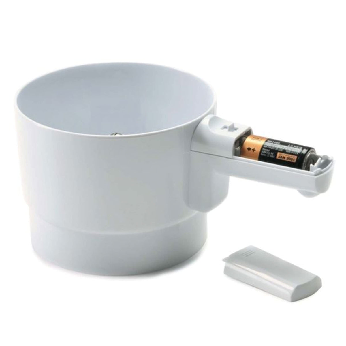Norpro sifter battery compartment indicating cordless power option