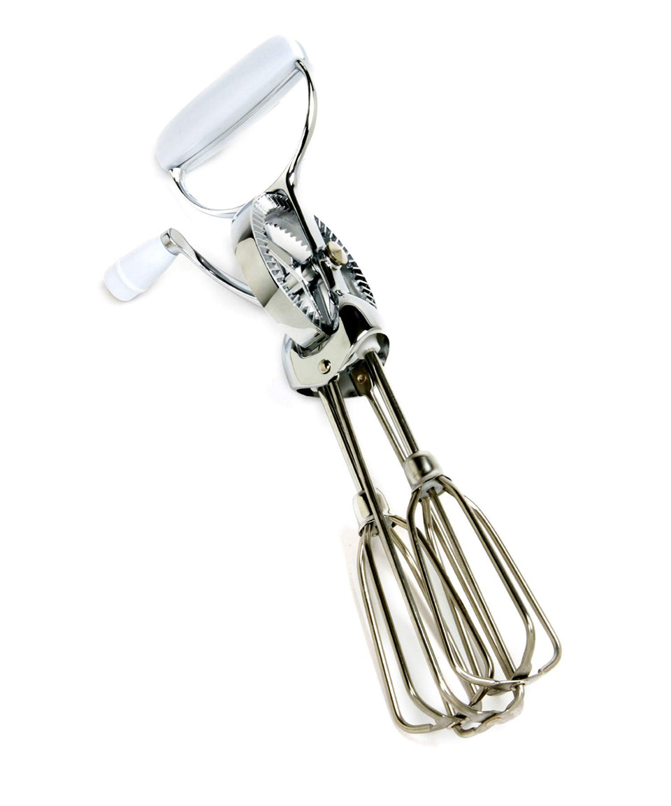 Norpro egg beater classic hand crank with durable stainless steel beaters for small-batch mixing