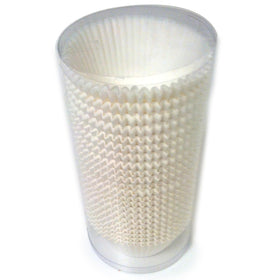 Norpro giant muffin cups white for desserts, appetizers, or candies.