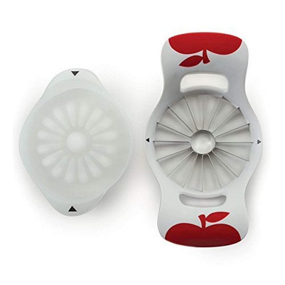Norpro Grip-Ez Fruit Wedger 16-slice in white slices citrus into sixteen parts