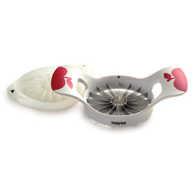 Norpro Grip-Ez Wedger push plate lifting fruit for easy release