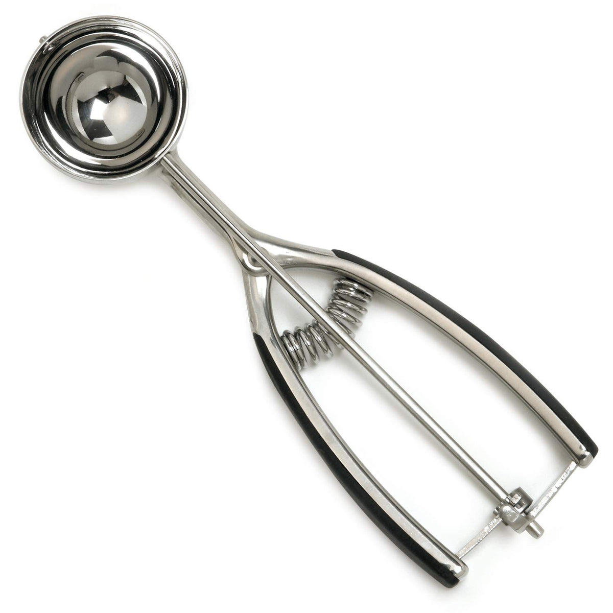 Norpro Nor-Scoop ice cream scoop demonstrates precise two-tablespoon portions.
