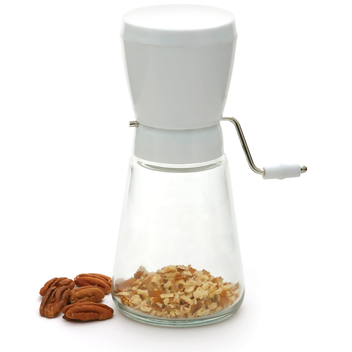 Norpro Nut/Topping Chopper blades provide clean, even cuts on soft nuts.