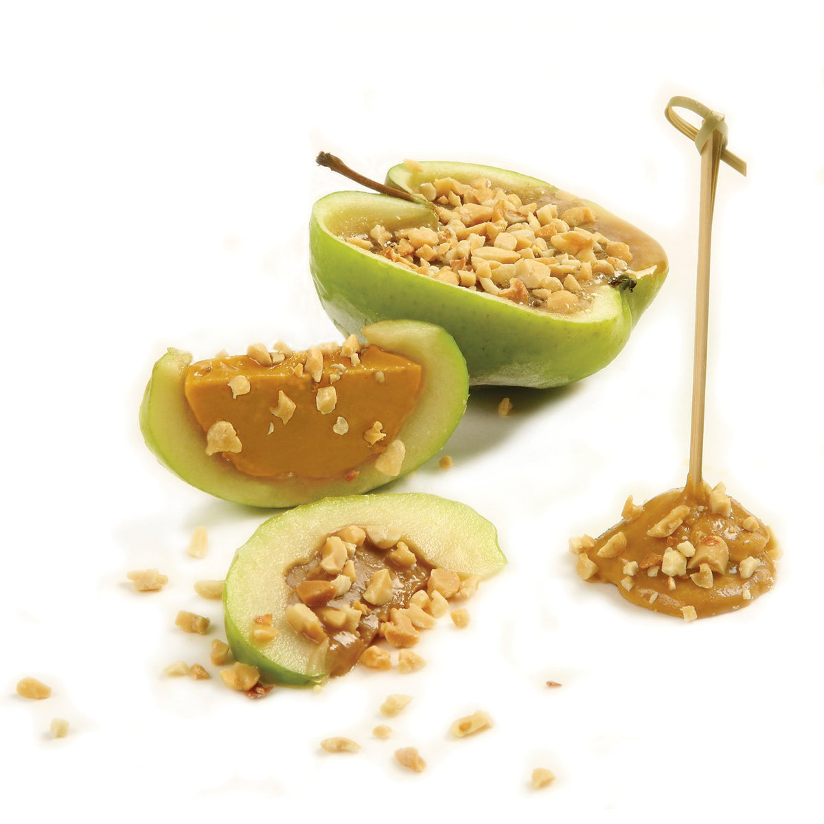Norpro Nut/Topping Chopper easy-turn handle speeds topping prep.