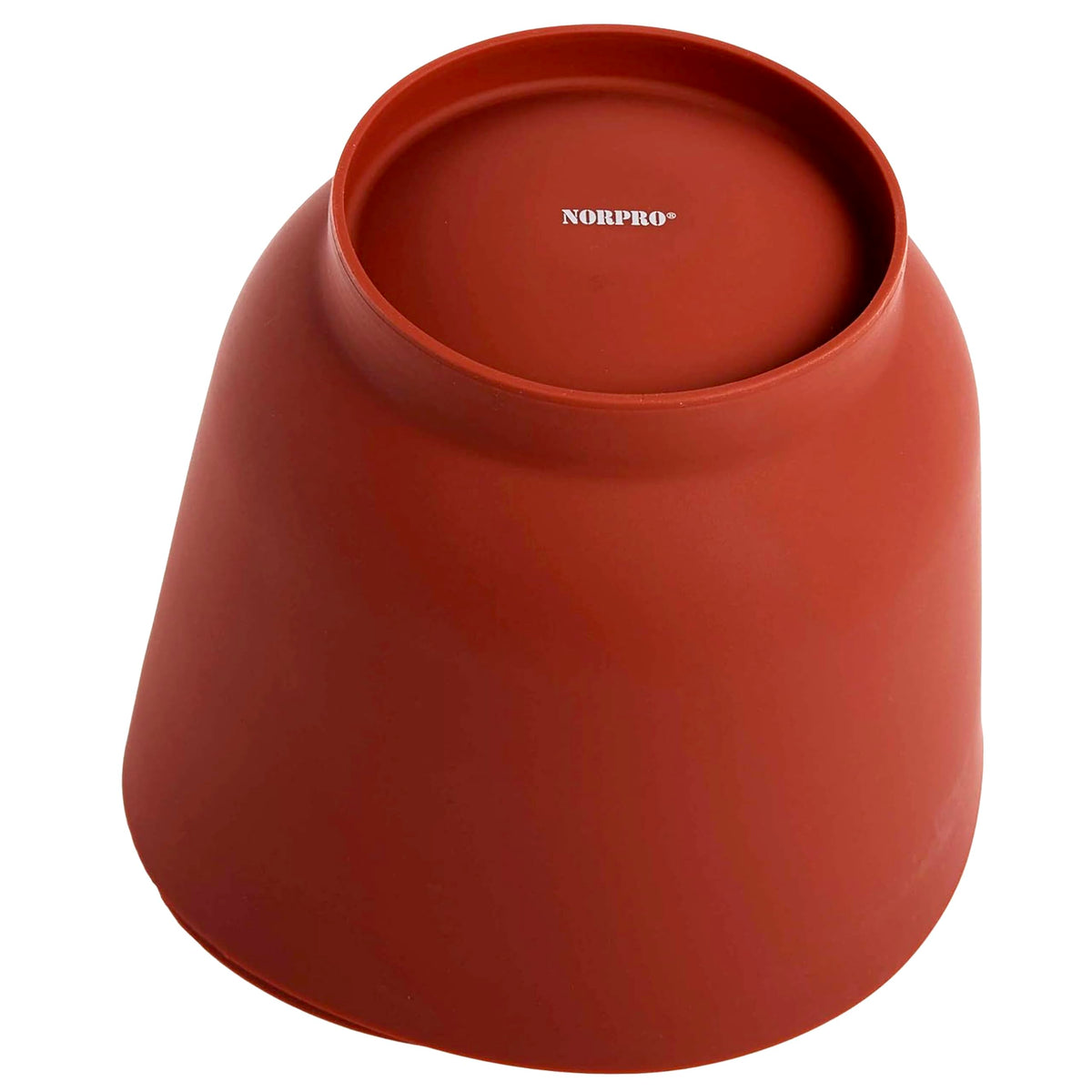 Norpro silicone bowl set red with non-slip base for stable prep