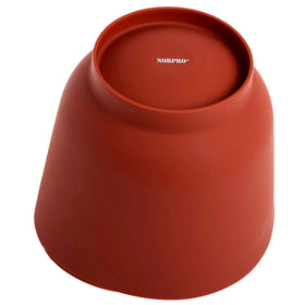 Norpro silicone bowl set red with non-slip base for stable prep
