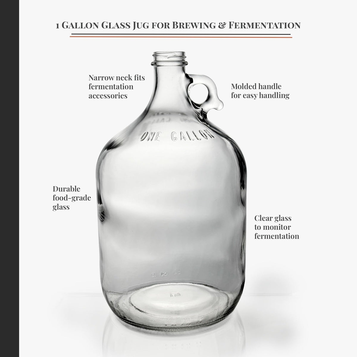 North Mountain Supply black plastic lid shown securing the jug during ferment.