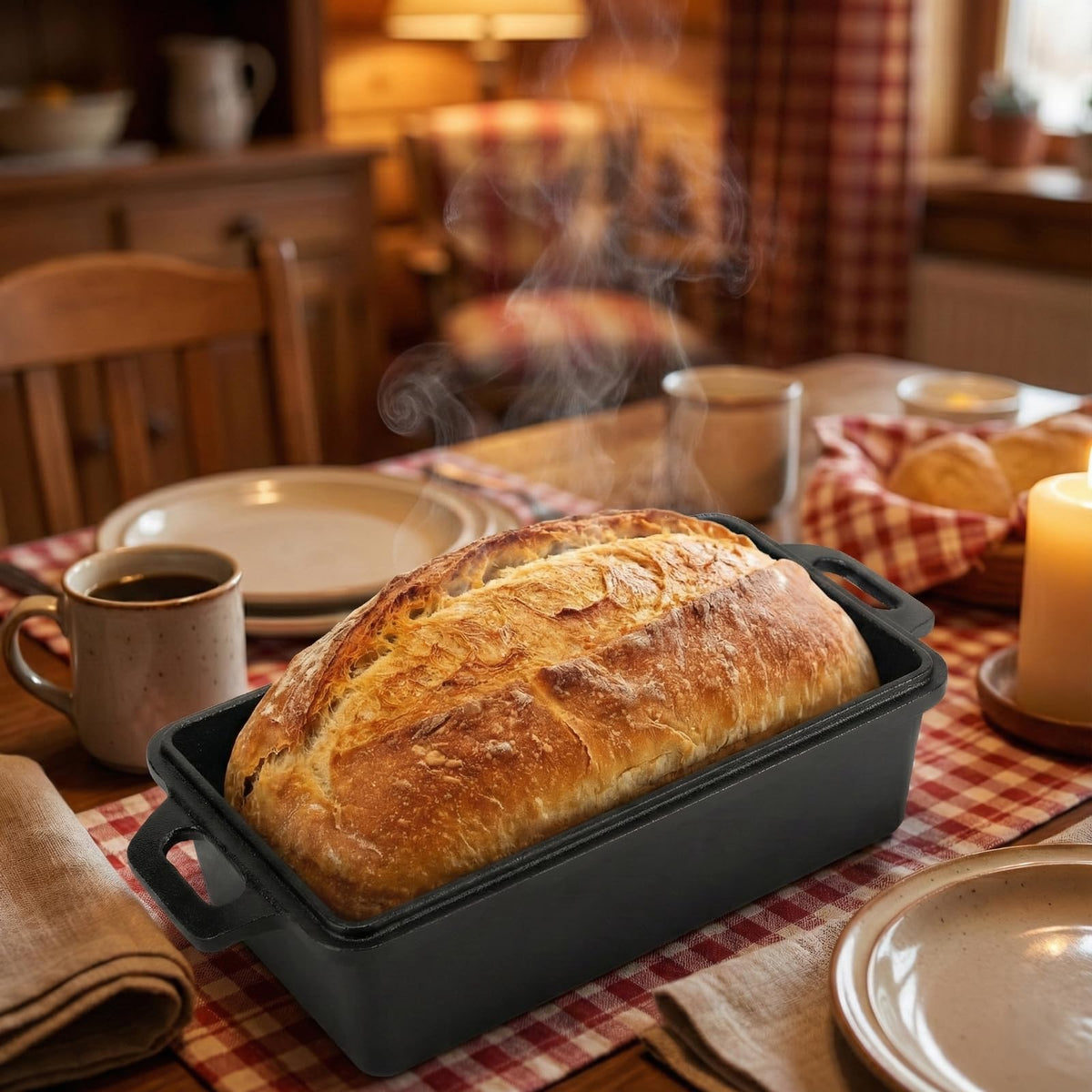 Northriver Casting loaf pan used for meatloaf and banana bread recipes.