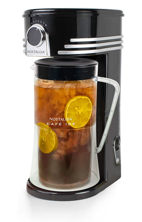 Nostalgia 3-quart pitcher with double-wall insulation preserves cold beverages.