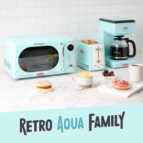 Nostalgia Aqua keep-warm maintains heat for up to two hours.