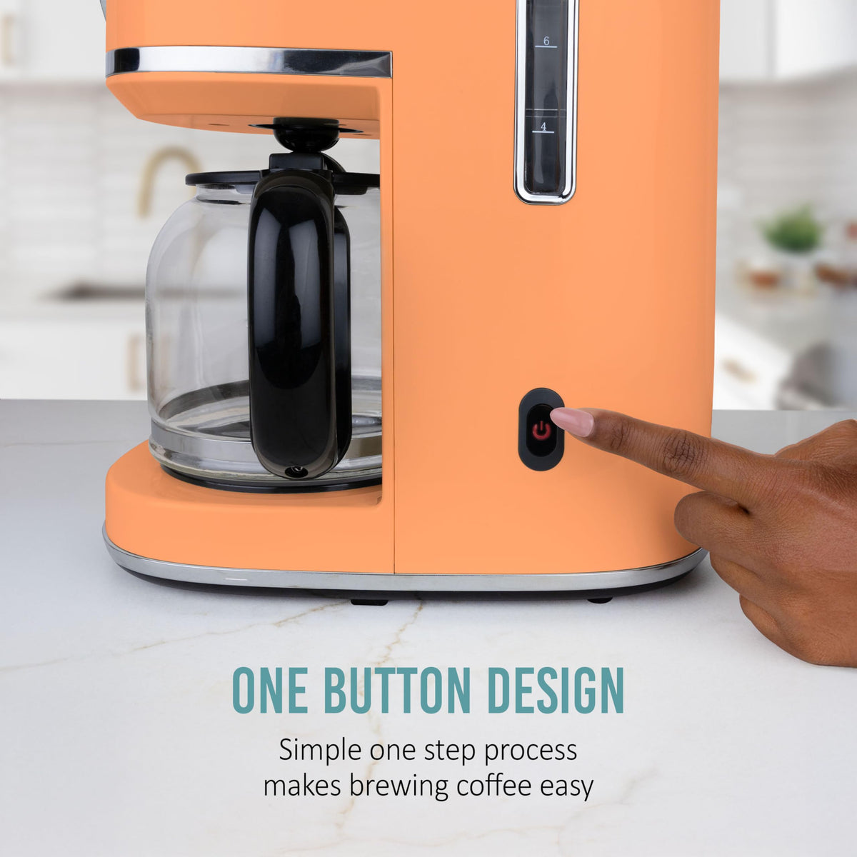 Nostalgia Classic Retro auto shut-off for peace of mind after brewing.