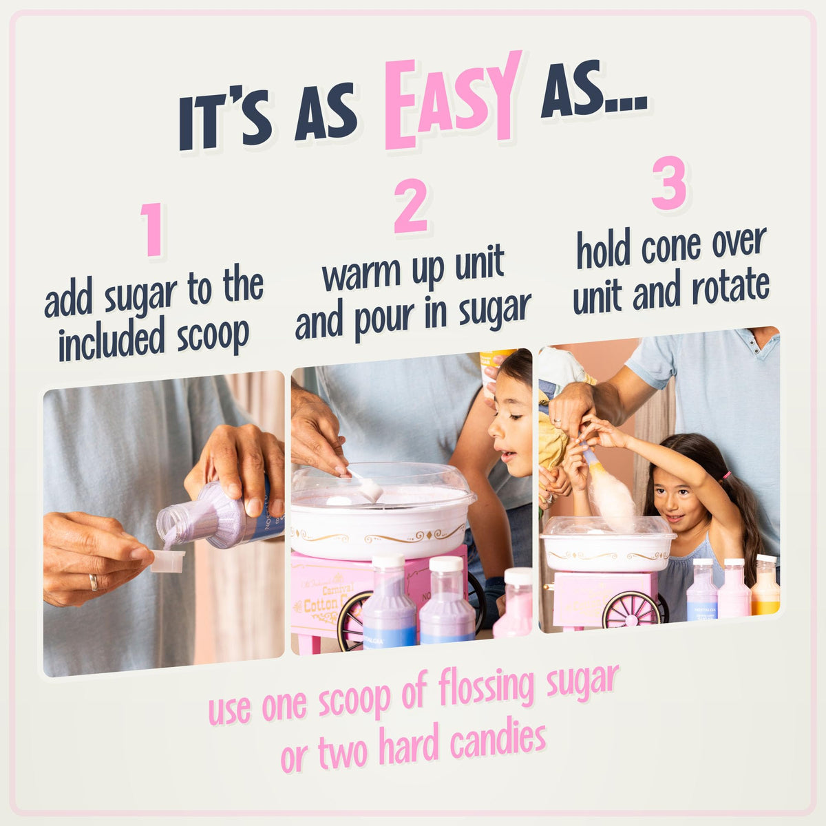 Nostalgia sugar scoop included for precise measuring
