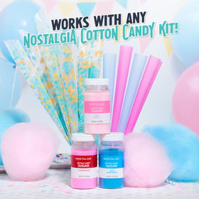 Nostalgia cotton candy kit compatibility for family gatherings.