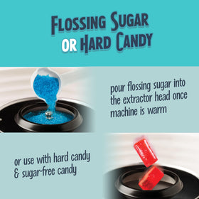 Nostalgia cotton candy maker sugar scoop for easy portioning