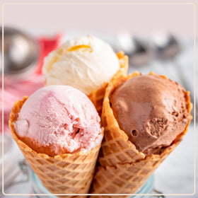 Nostalgia family-friendly ice cream maker invites kids to participate.
