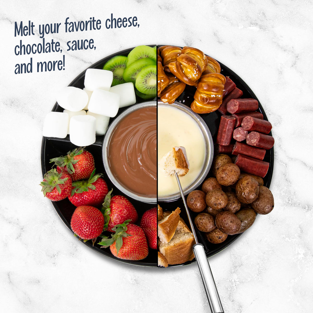 Nostalgia fondue forks set of 4 ready for sharing at gatherings