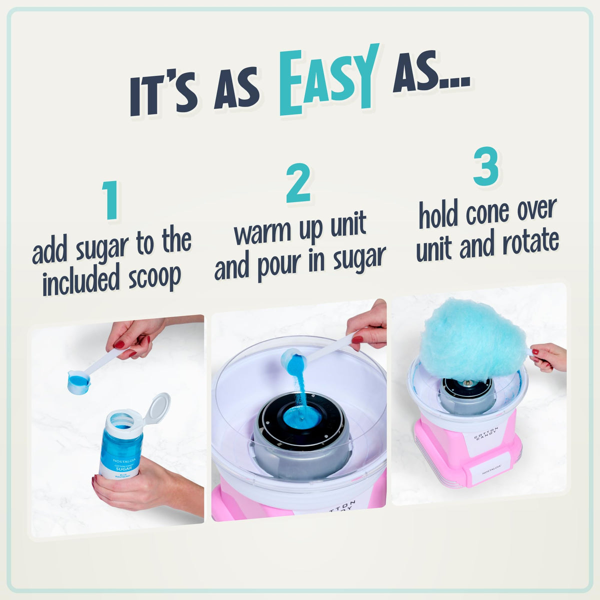 Nostalgia FSCC8 reusable cones for easy swirling and serving