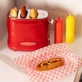 Nostalgia HDT600RETRORED cord wrap for neat storage and reduced clutter