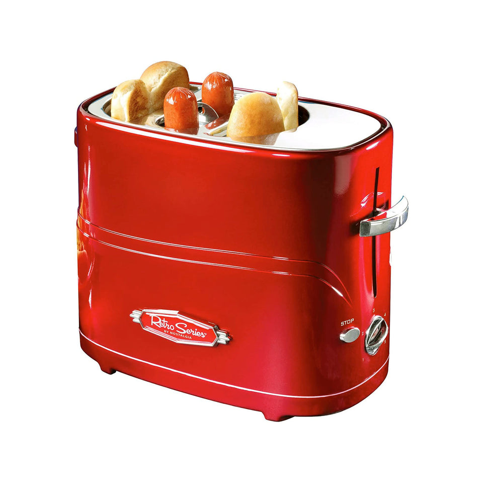 Nostalgia HDT600RETRORED front view showing retro design and compact footprint