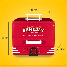 Nostalgia hot dog steamer crowd-ready design suits casual gatherings