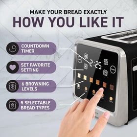 Nostalgia Inspirex favorite memory saves your preferred settings for instant toasting.